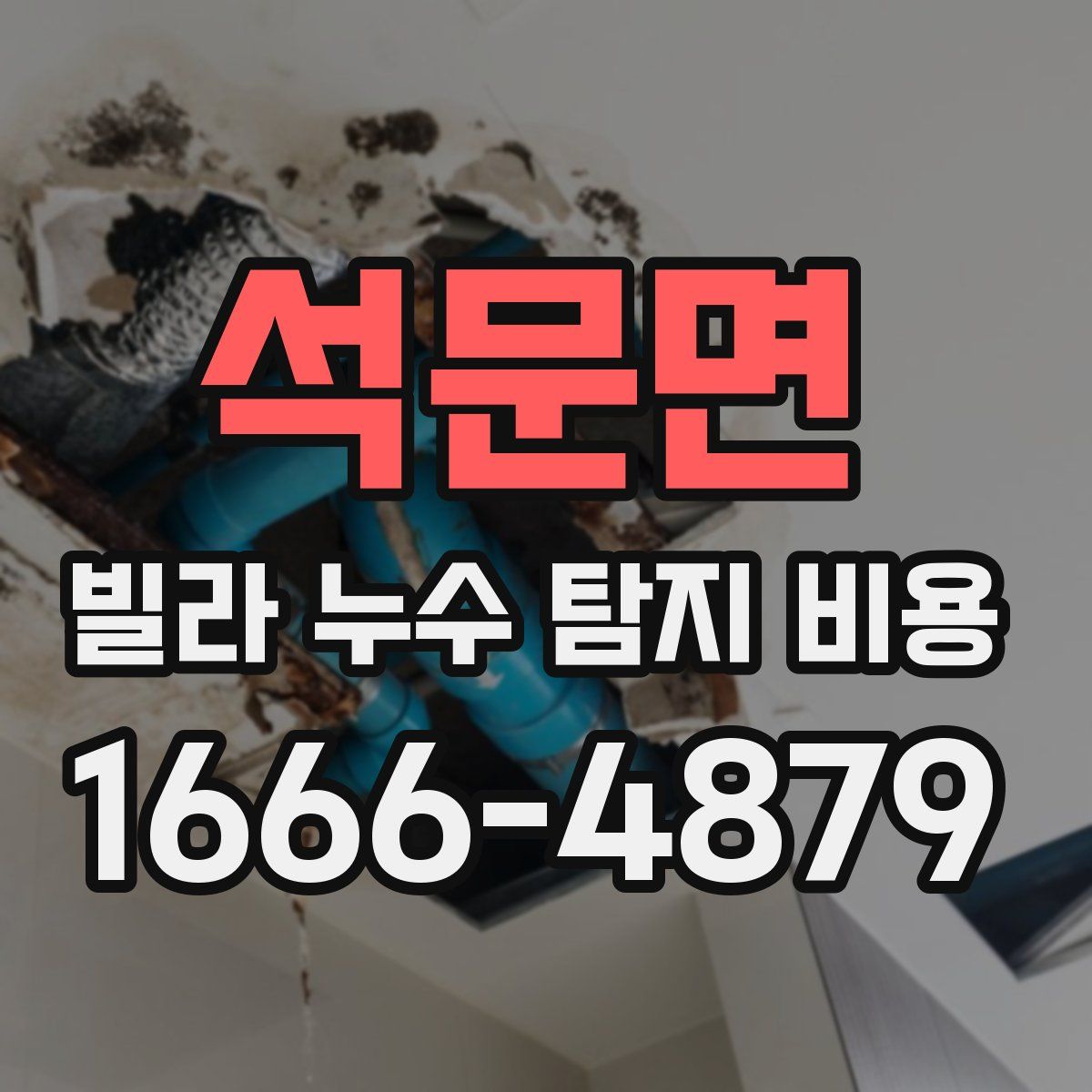 석문면 빌라 누수 탐지 비용