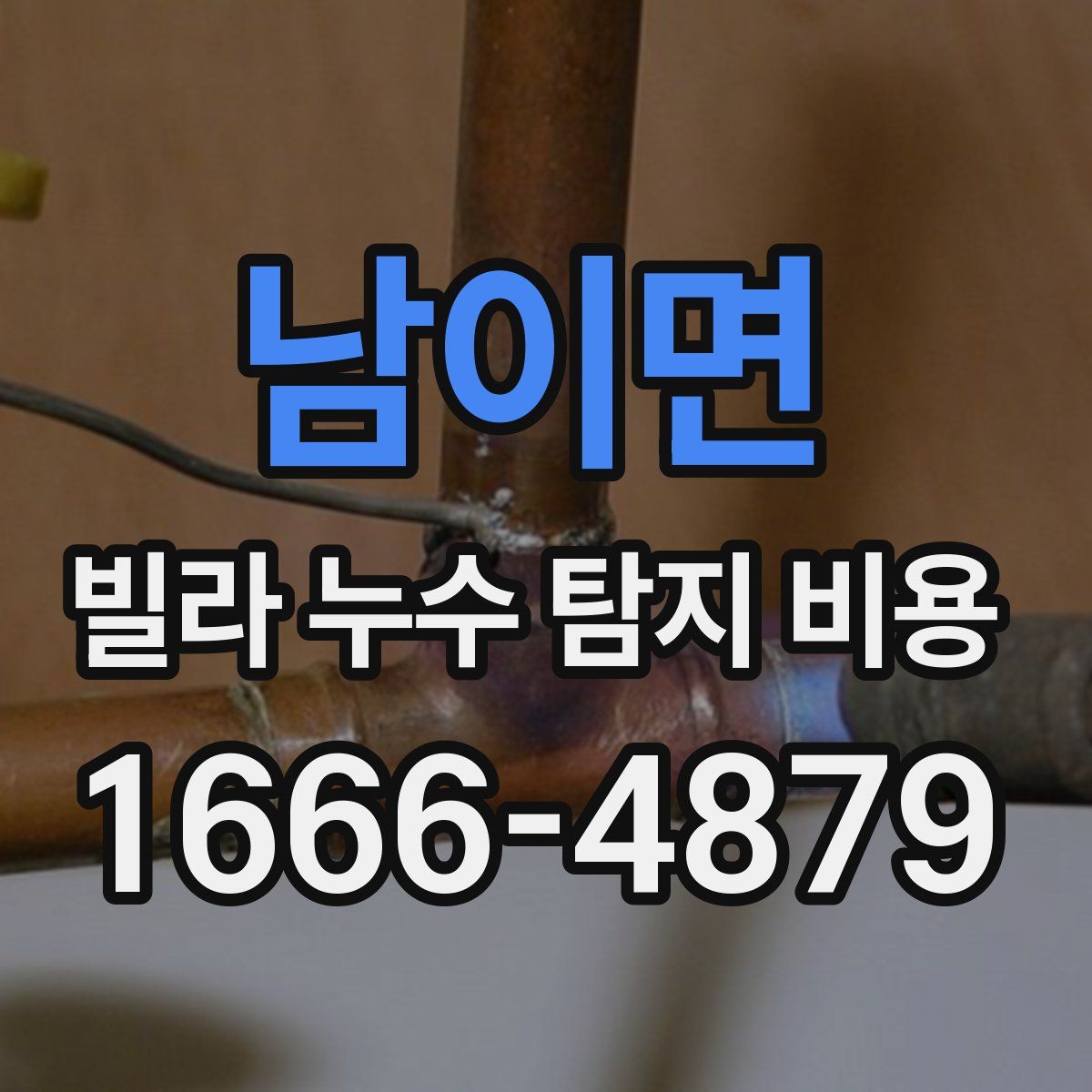 남이면 빌라 누수 탐지 비용