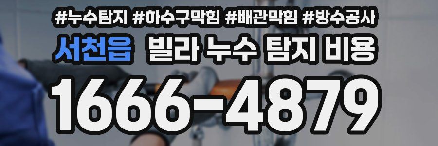 서천읍 빌라 누수 탐지 비용