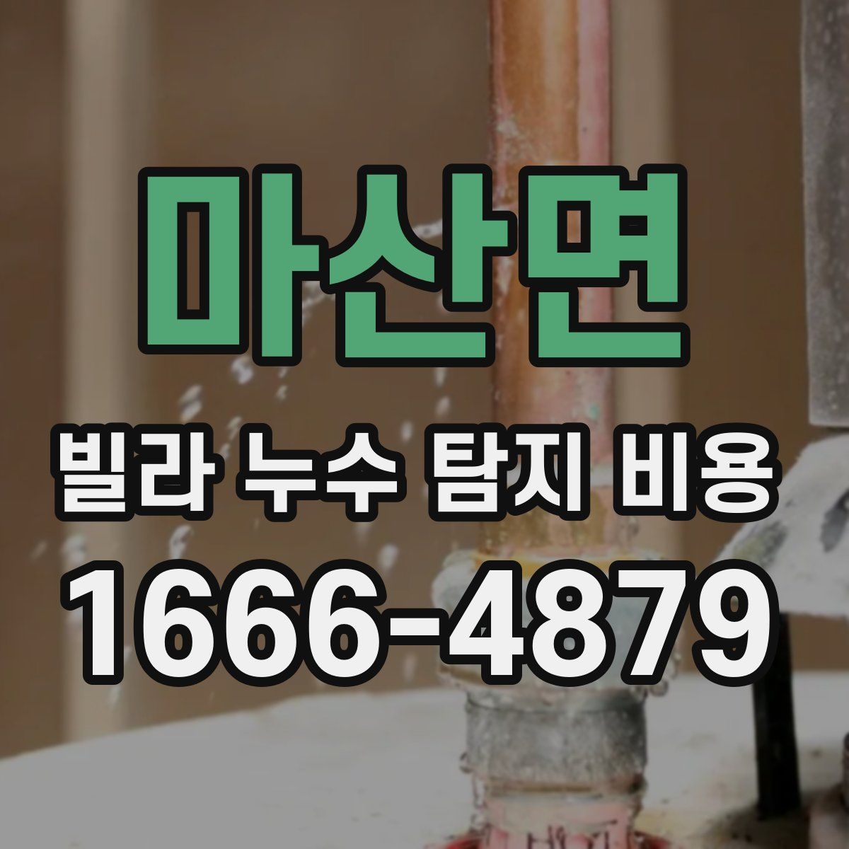 마산면 빌라 누수 탐지 비용