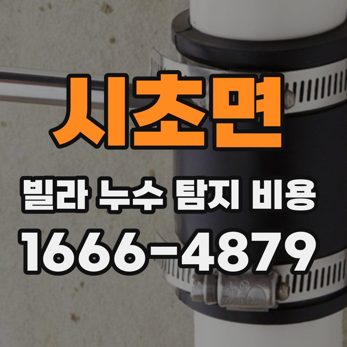 시초면 빌라 누수 탐지 비용