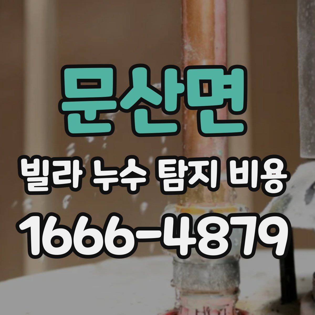 문산면 빌라 누수 탐지 비용