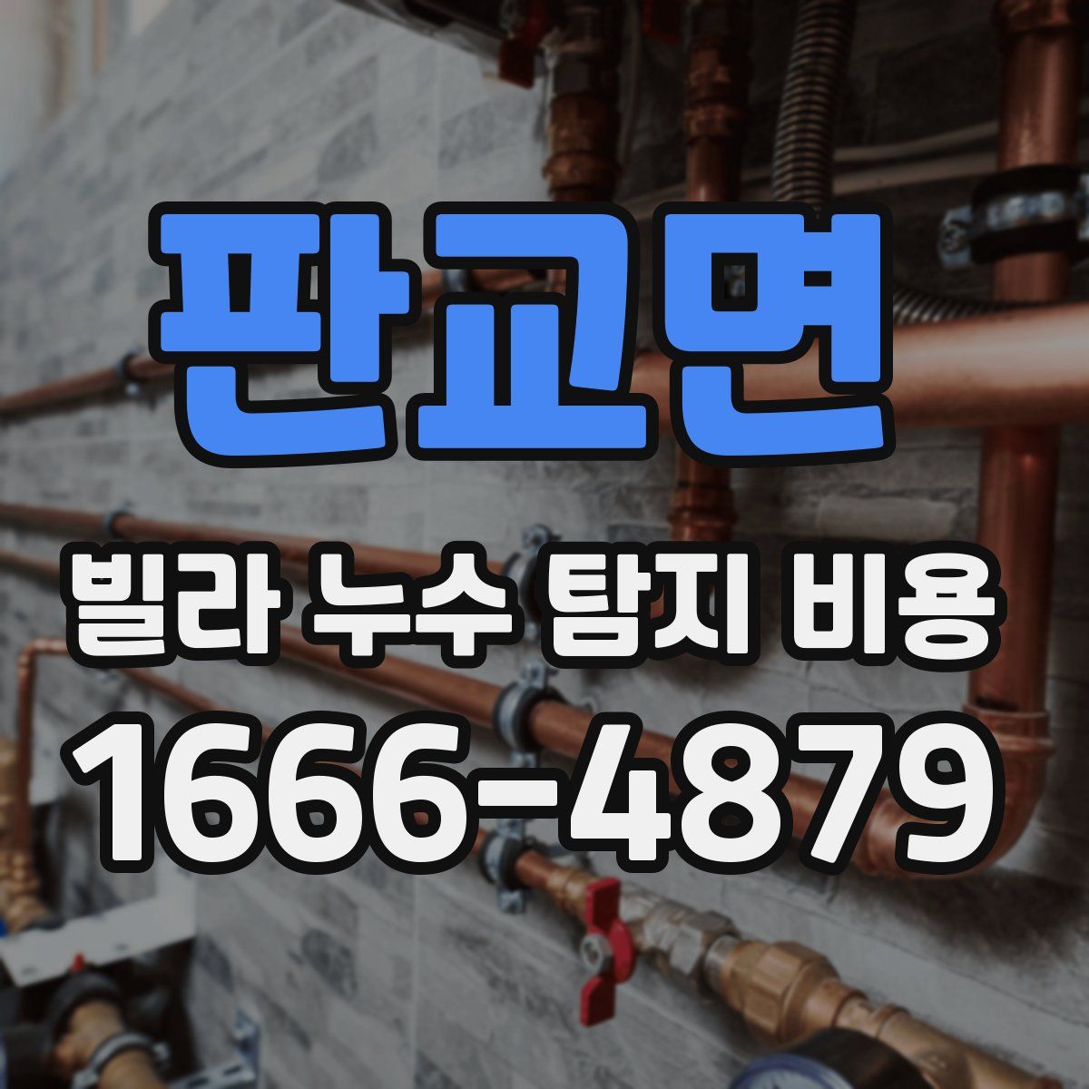 판교면 빌라 누수 탐지 비용