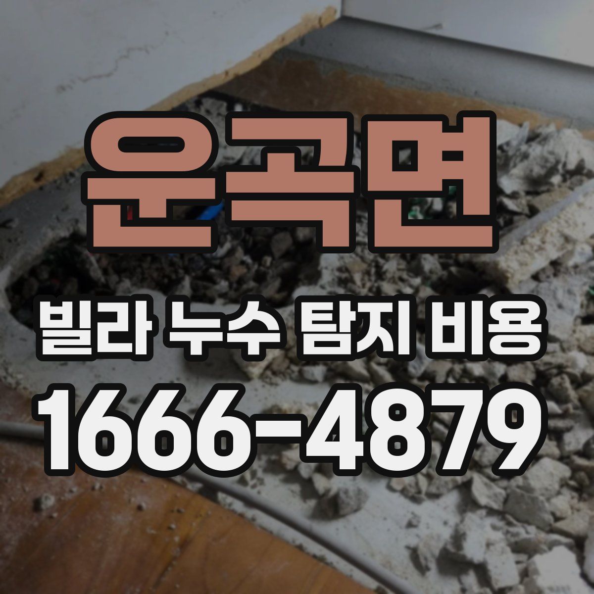 운곡면 빌라 누수 탐지 비용