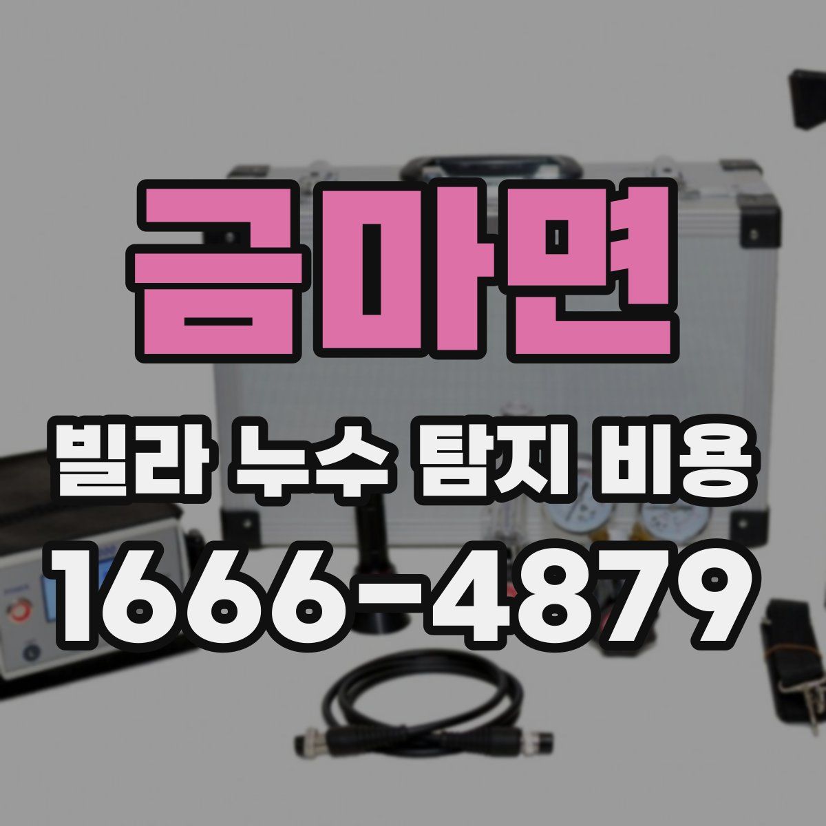 금마면 빌라 누수 탐지 비용