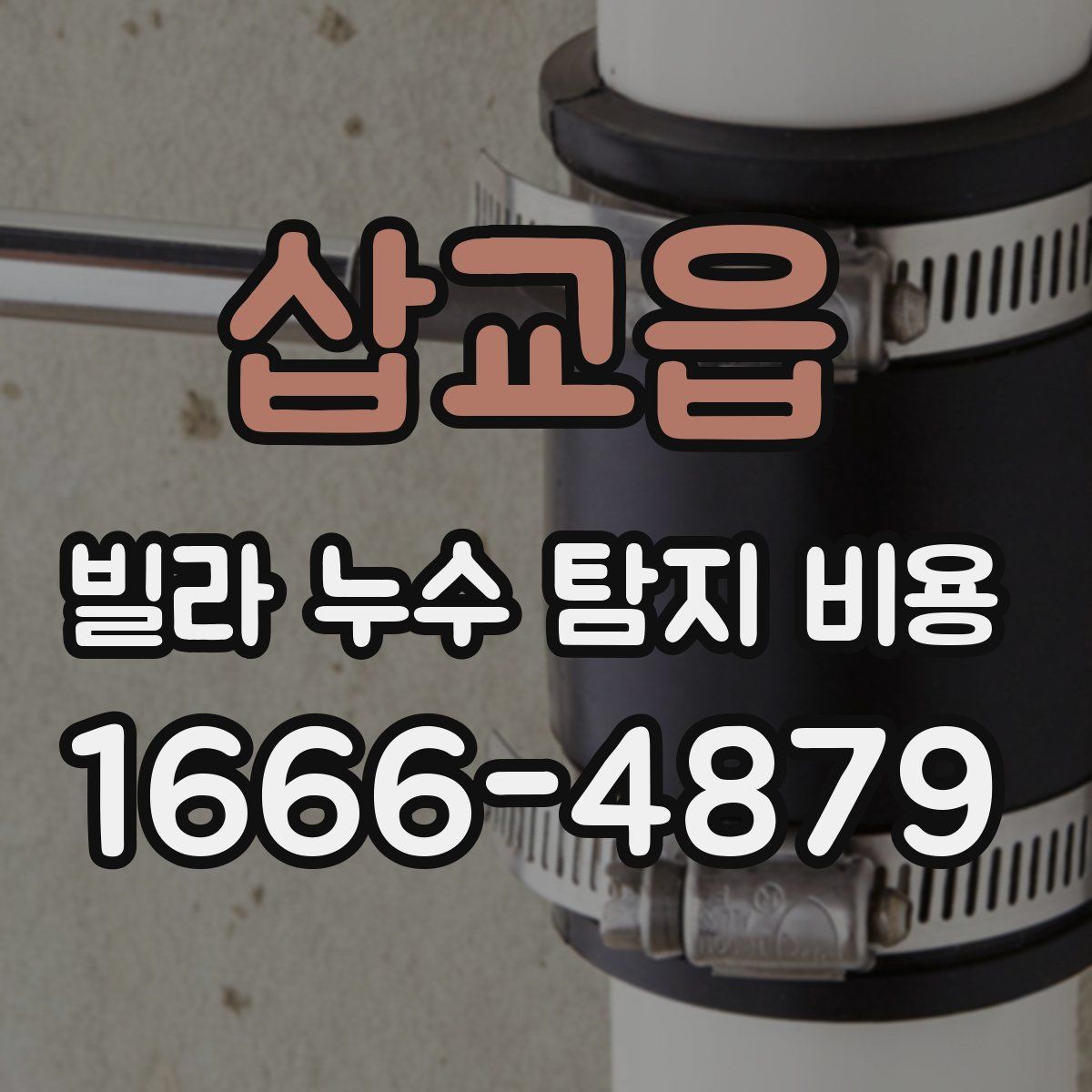 삽교읍 빌라 누수 탐지 비용