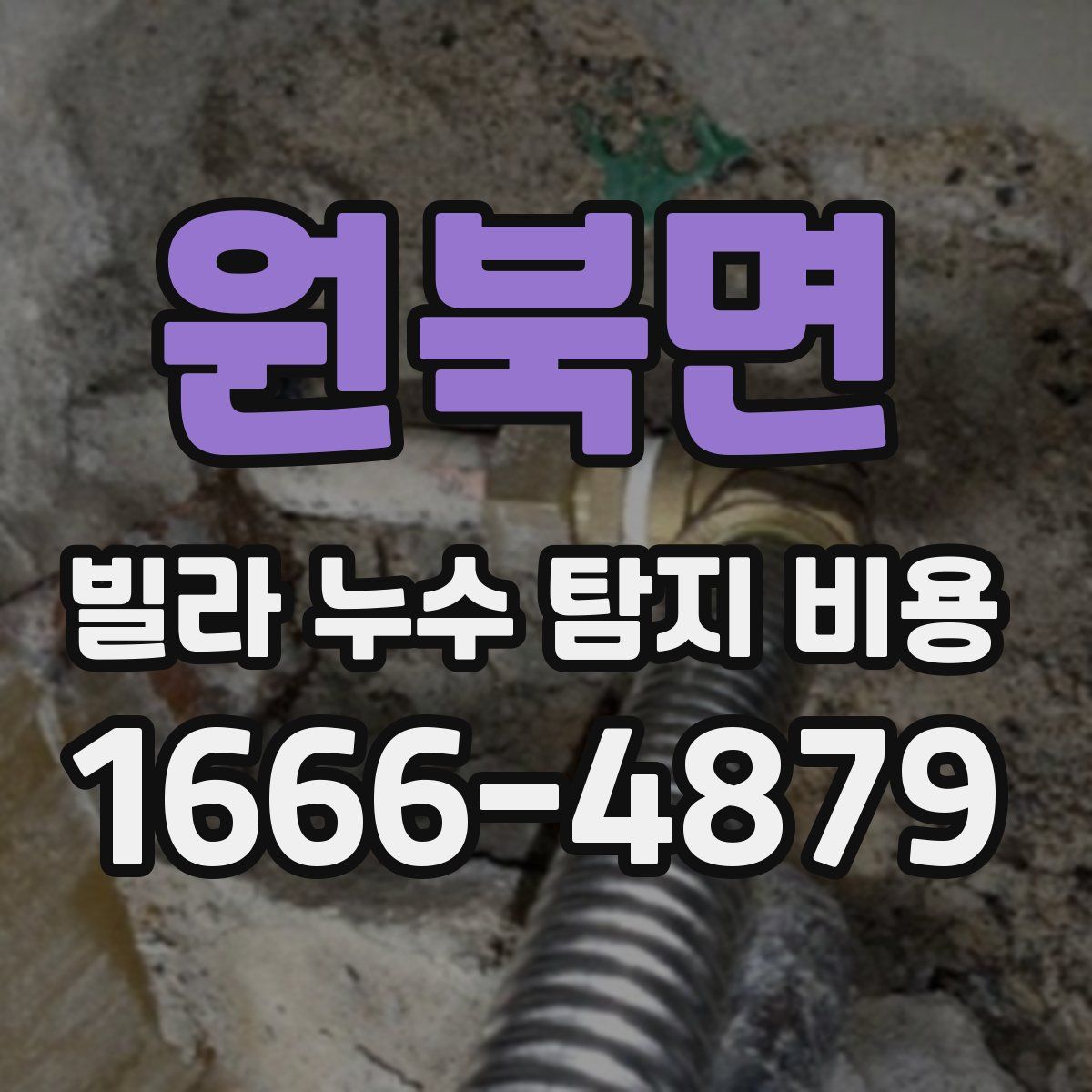 원북면 빌라 누수 탐지 비용