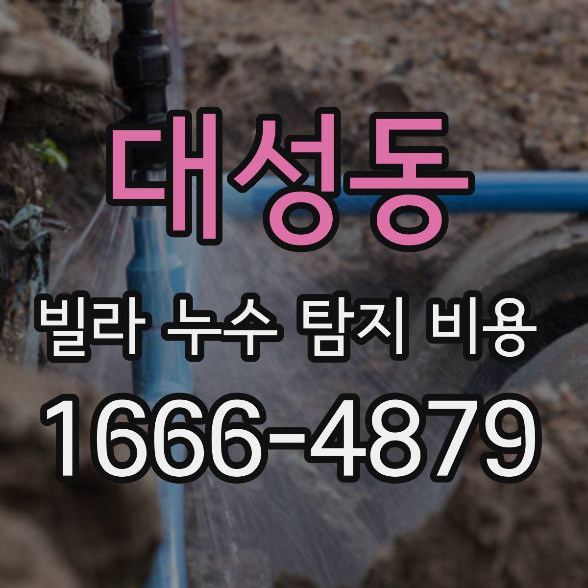 대성동 빌라 누수 탐지 비용