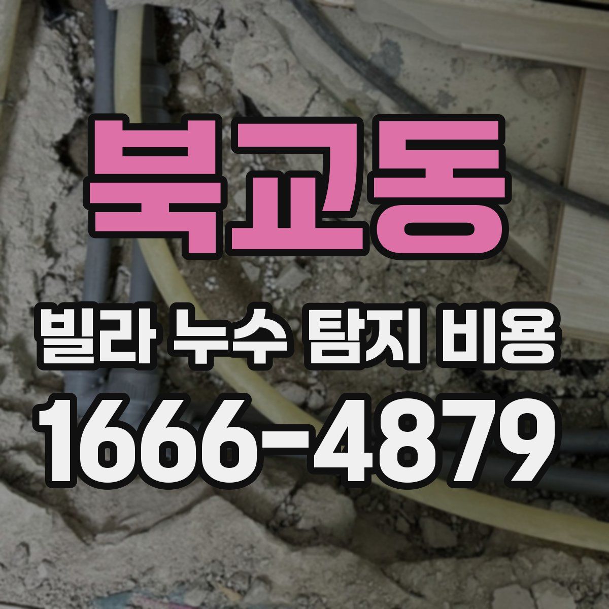 북교동 빌라 누수 탐지 비용