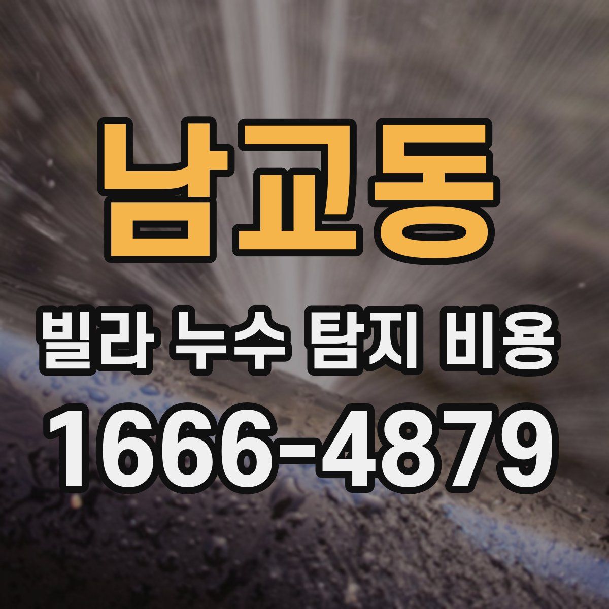 남교동 빌라 누수 탐지 비용