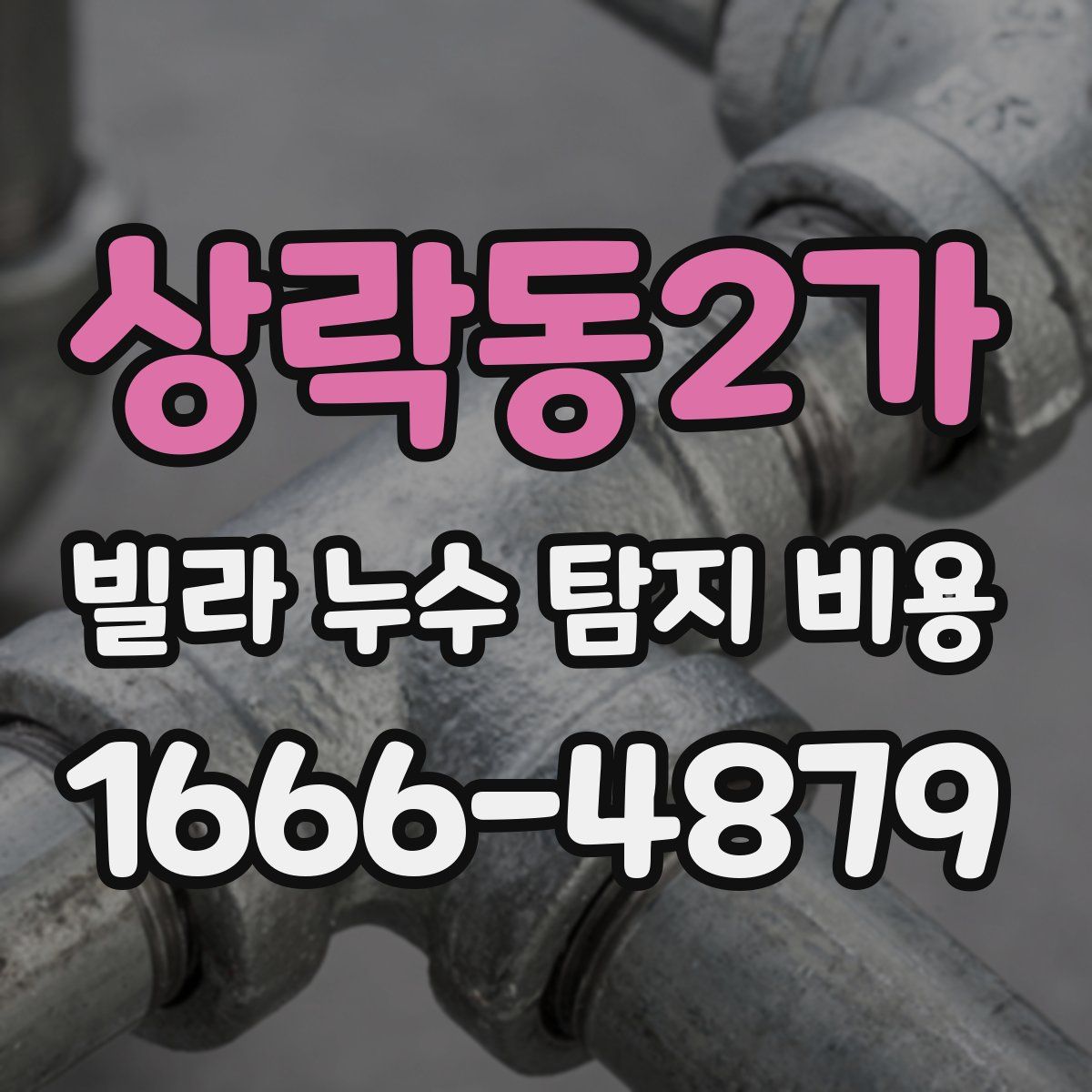 상락동2가 빌라 누수 탐지 비용