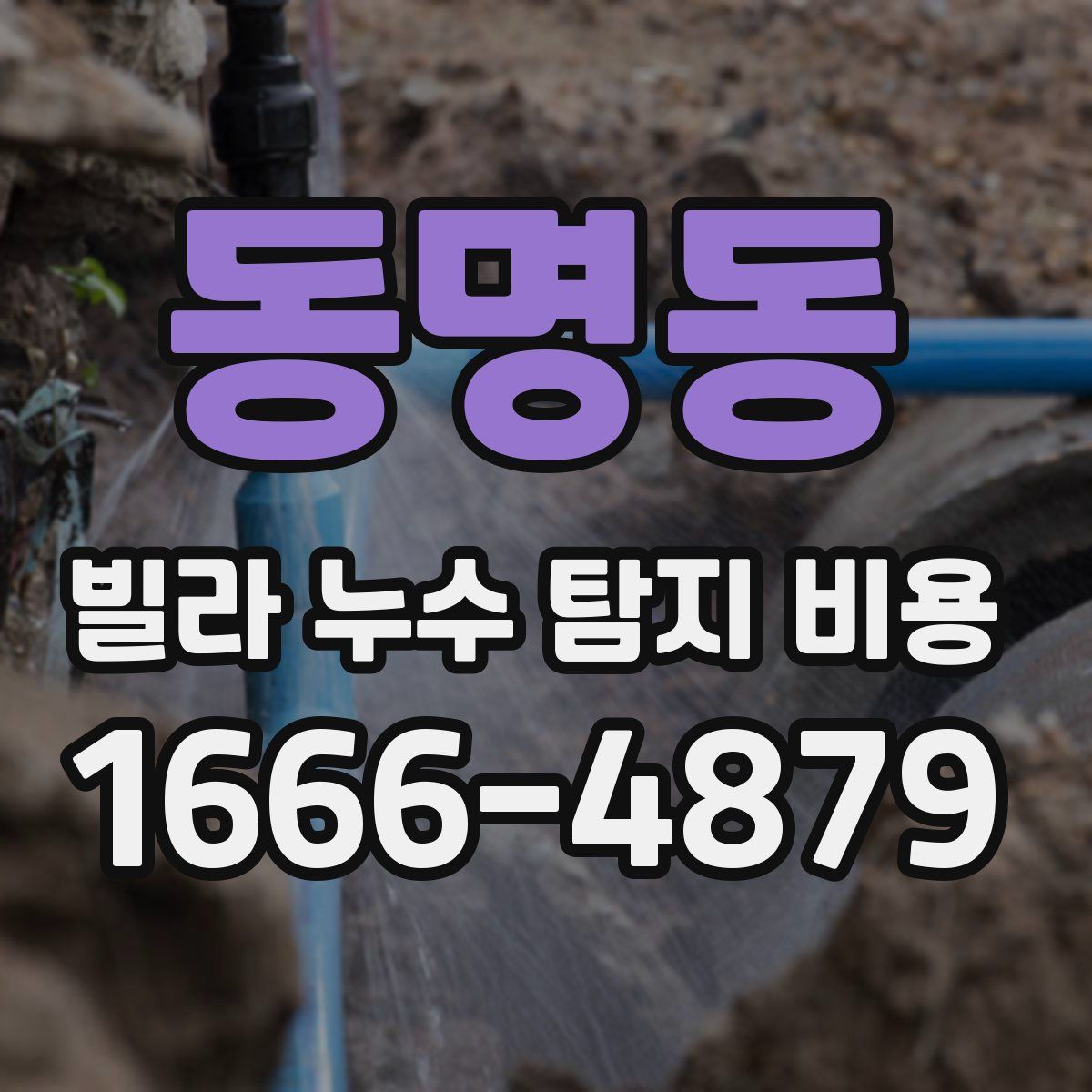 동명동 빌라 누수 탐지 비용