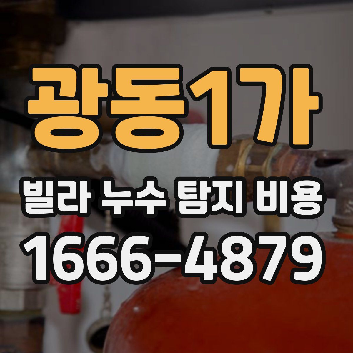 광동1가 빌라 누수 탐지 비용