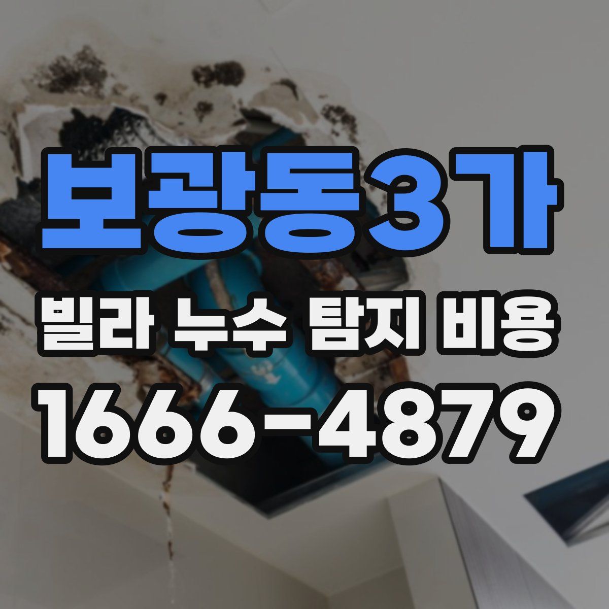 보광동3가 빌라 누수 탐지 비용
