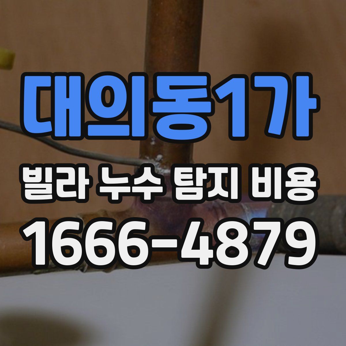 대의동1가 빌라 누수 탐지 비용