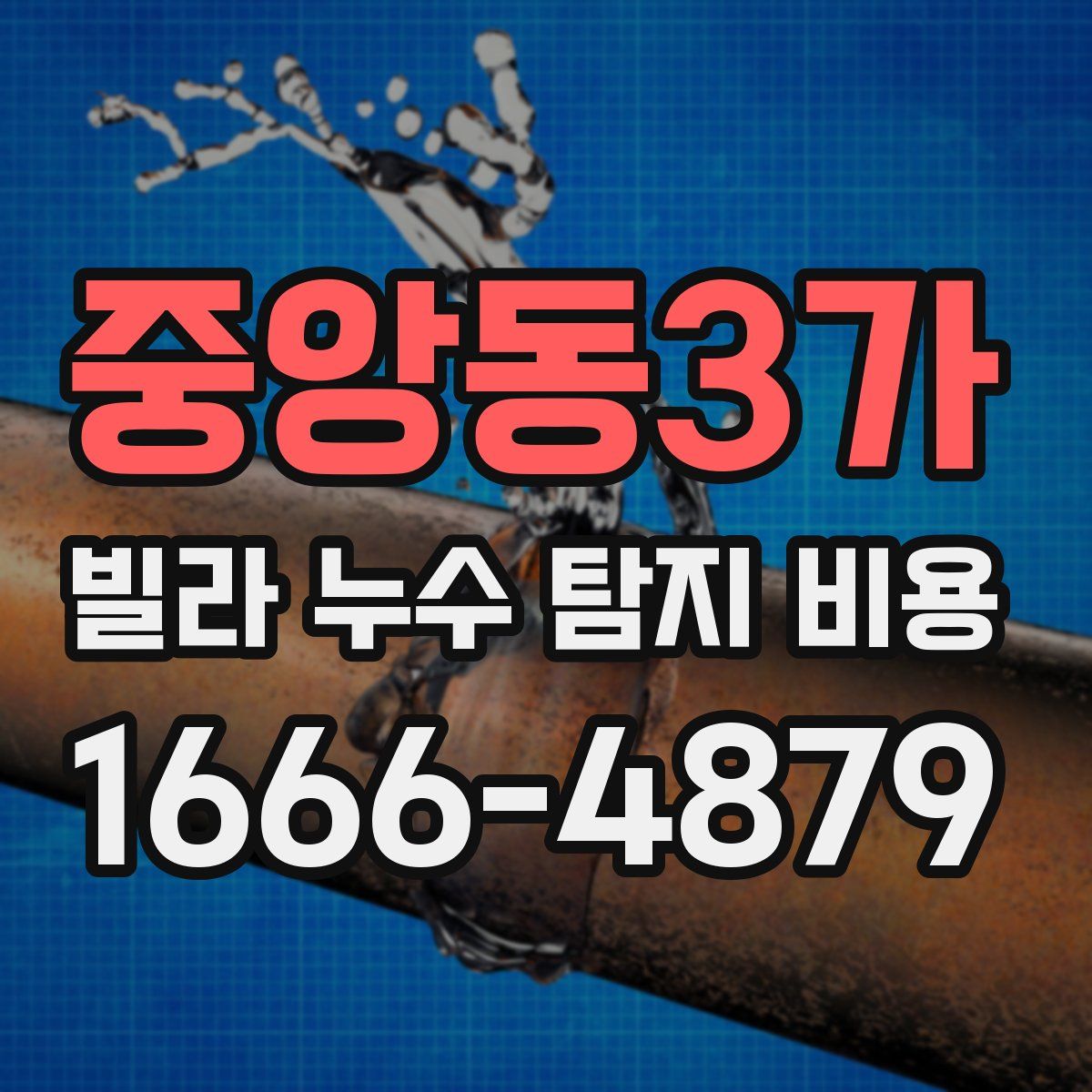중앙동3가 빌라 누수 탐지 비용