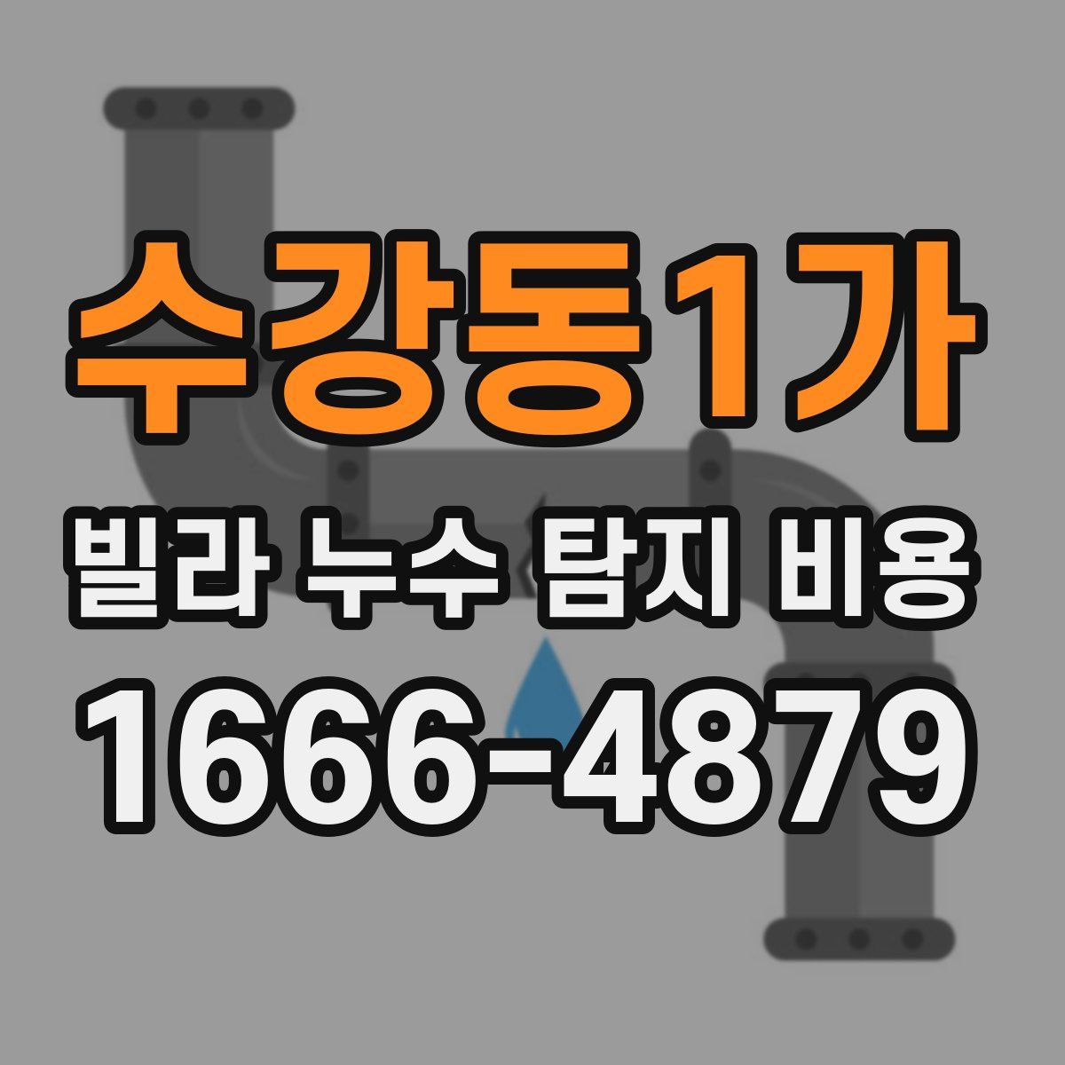 수강동1가 빌라 누수 탐지 비용