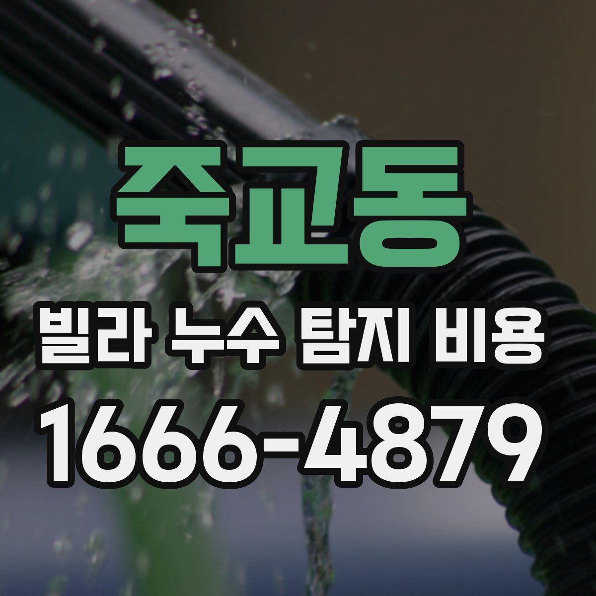 죽교동 빌라 누수 탐지 비용