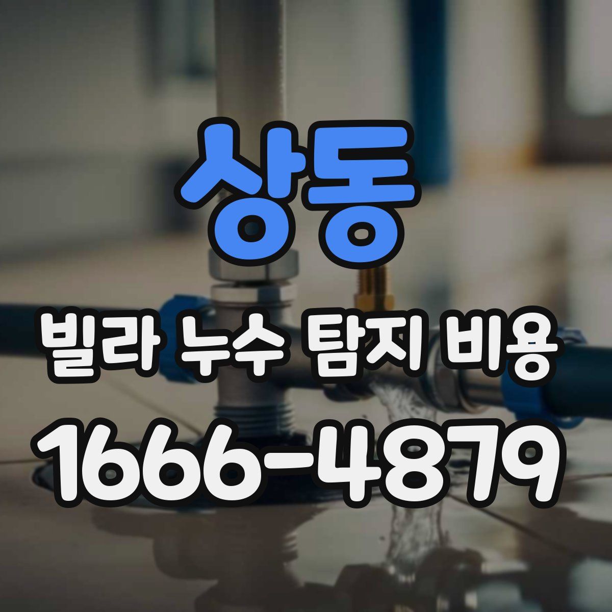 상동 빌라 누수 탐지 비용