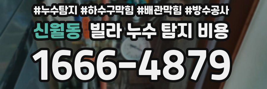 신월동 빌라 누수 탐지 비용