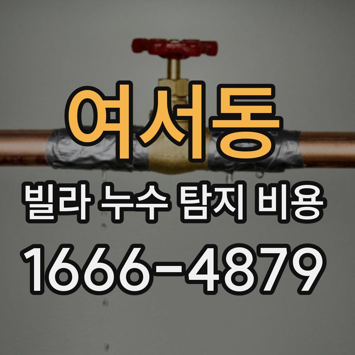 여서동 빌라 누수 탐지 비용