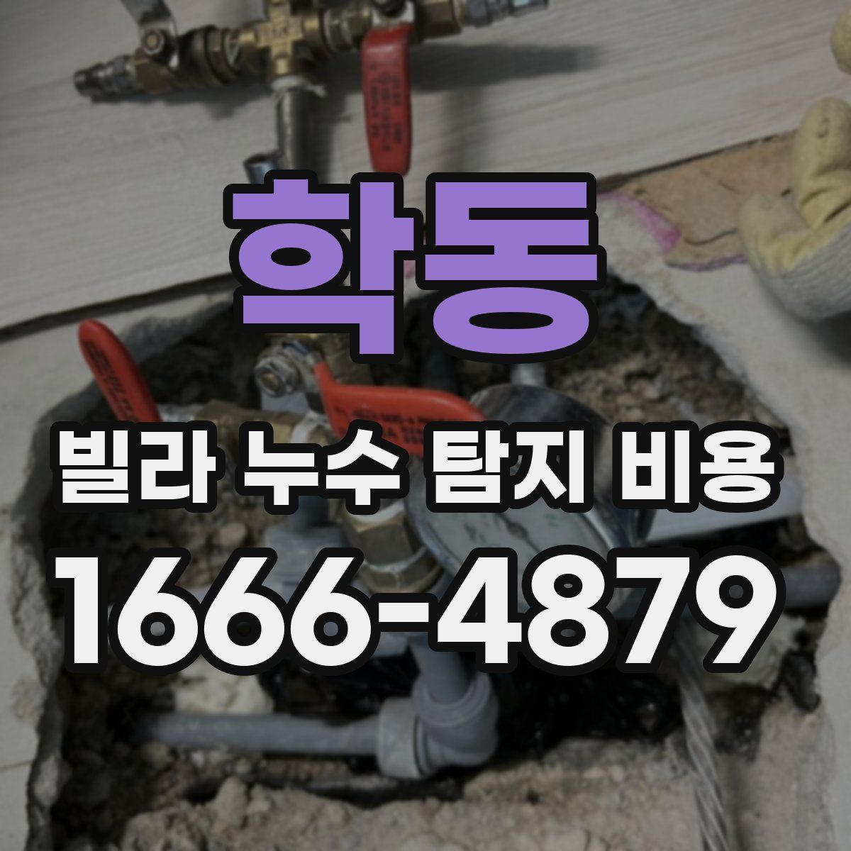학동 빌라 누수 탐지 비용