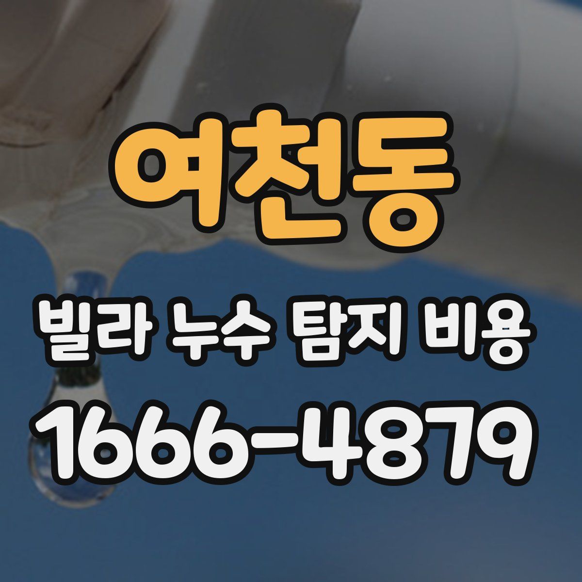 여천동 빌라 누수 탐지 비용
