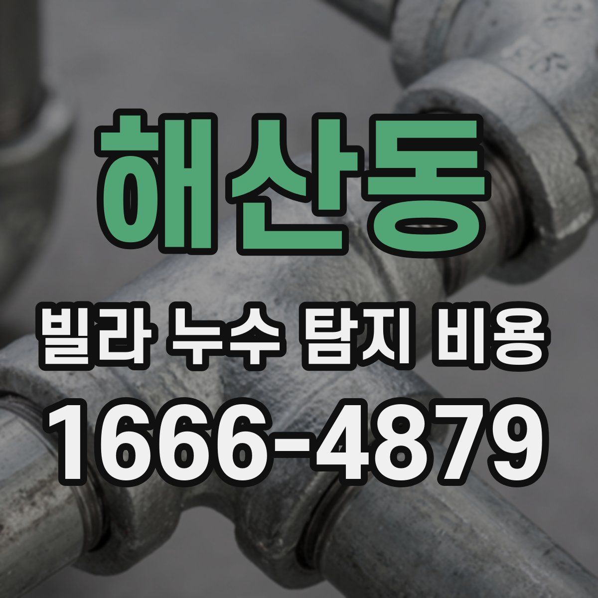 해산동 빌라 누수 탐지 비용