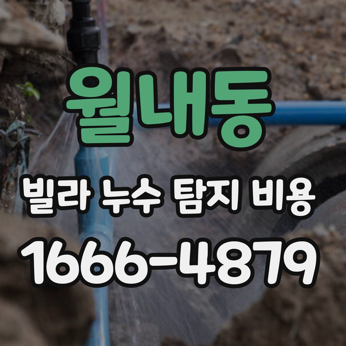 월내동 빌라 누수 탐지 비용