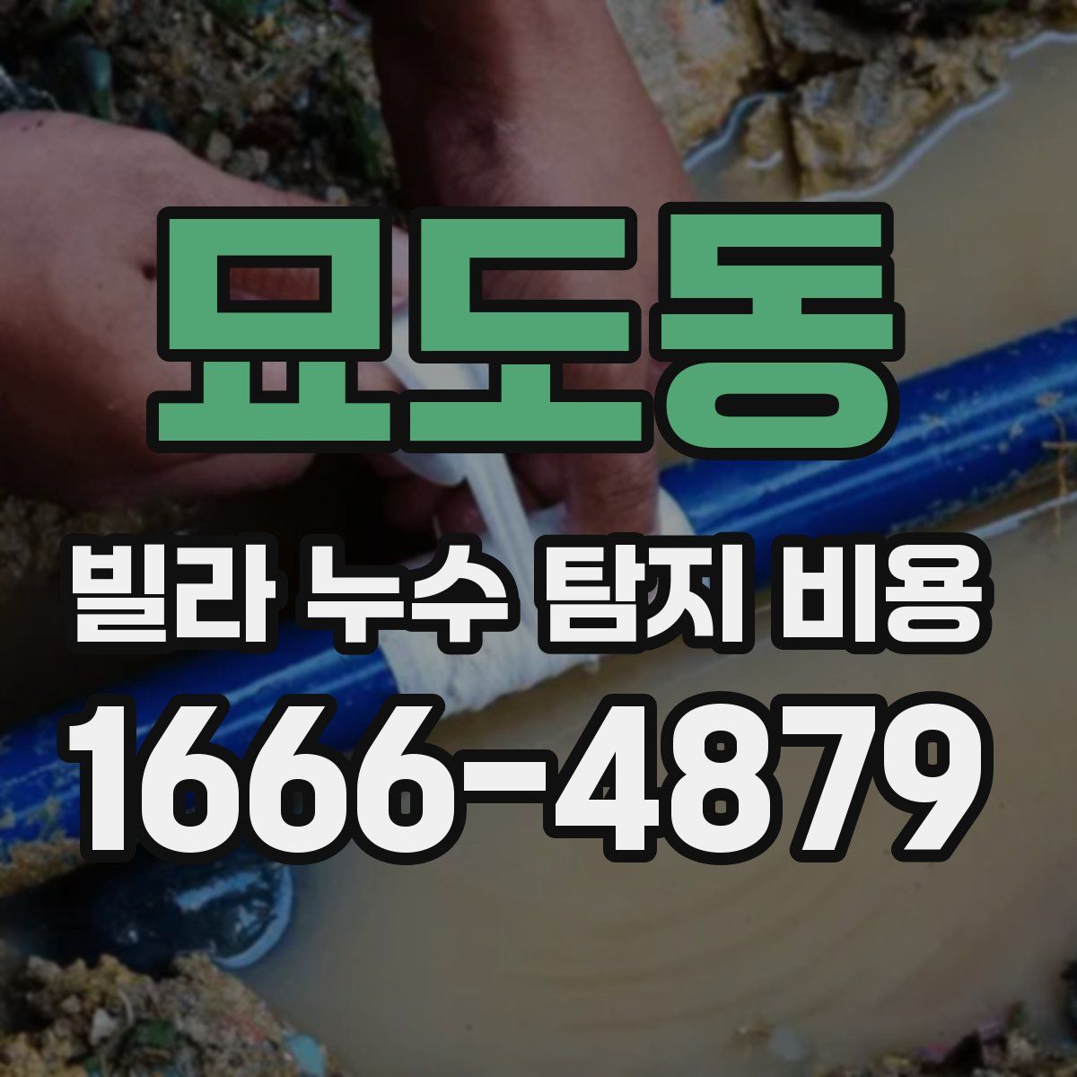 묘도동 빌라 누수 탐지 비용