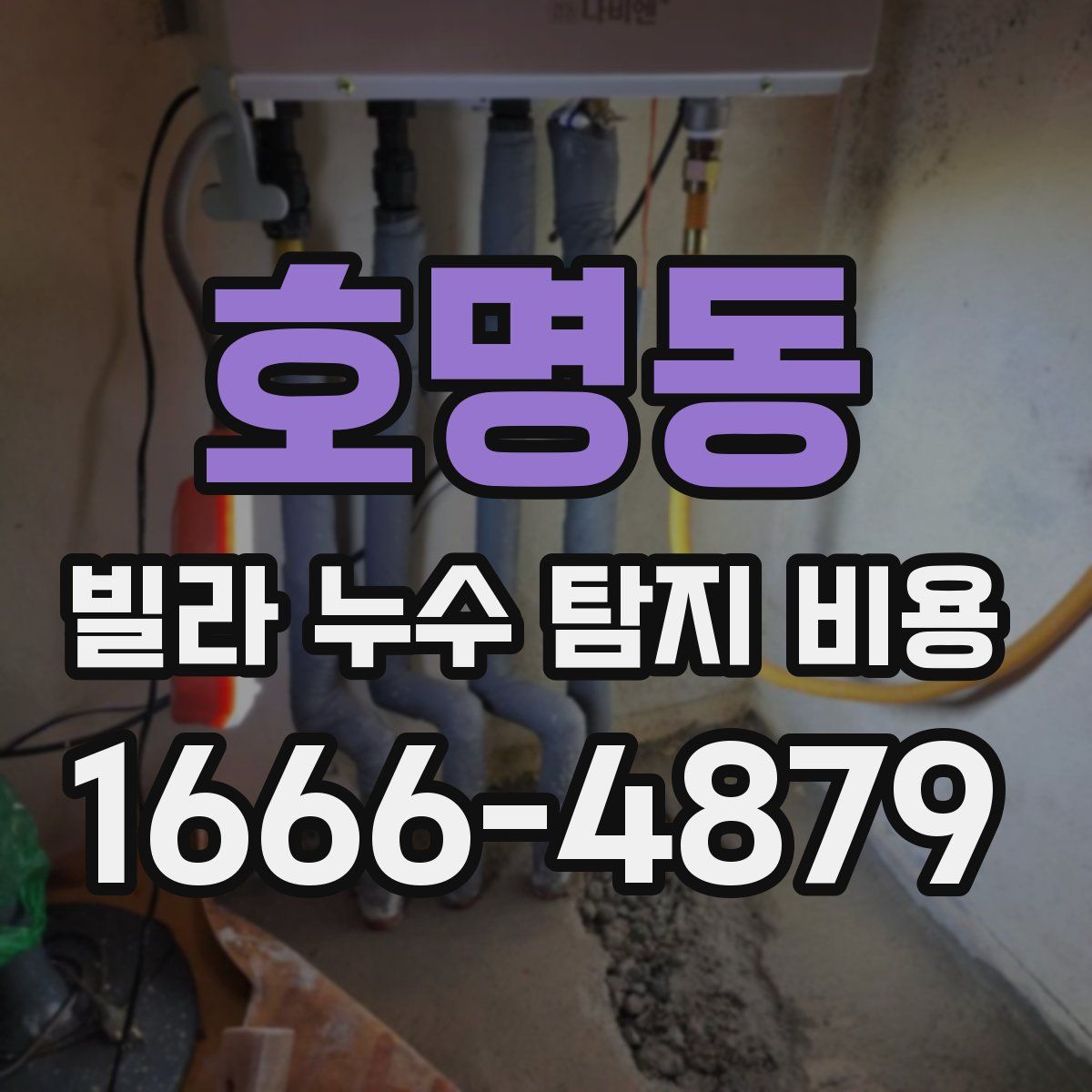 호명동 빌라 누수 탐지 비용