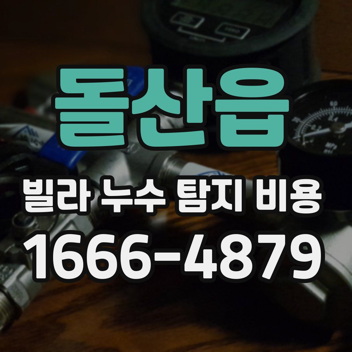 돌산읍 빌라 누수 탐지 비용