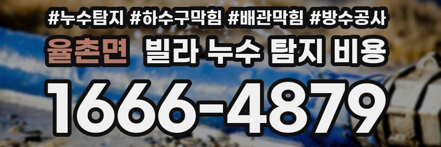 율촌면 빌라 누수 탐지 비용