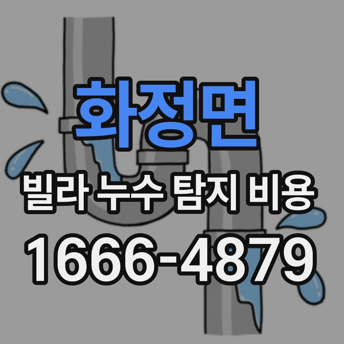 화정면 빌라 누수 탐지 비용