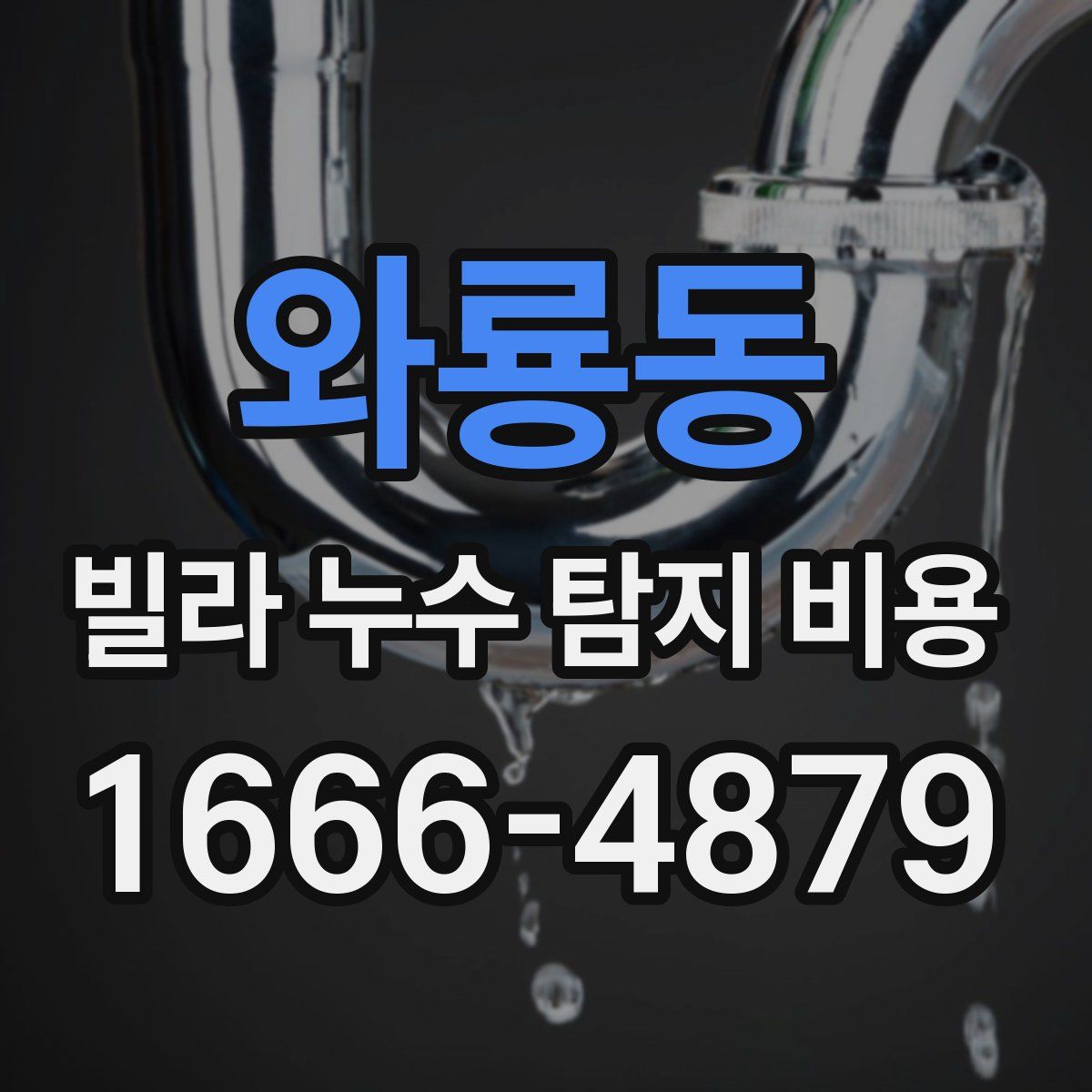 와룡동 빌라 누수 탐지 비용