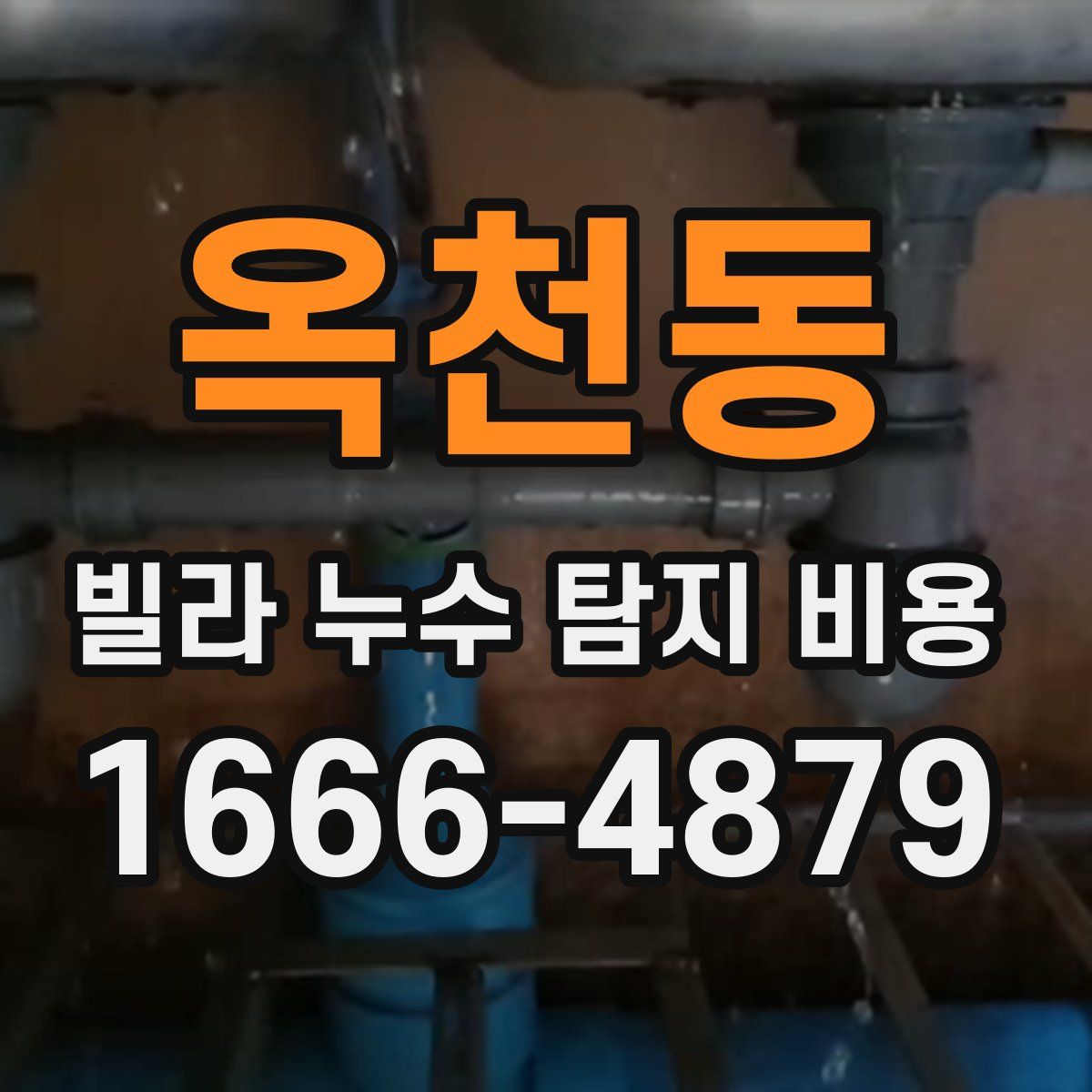 옥천동 빌라 누수 탐지 비용