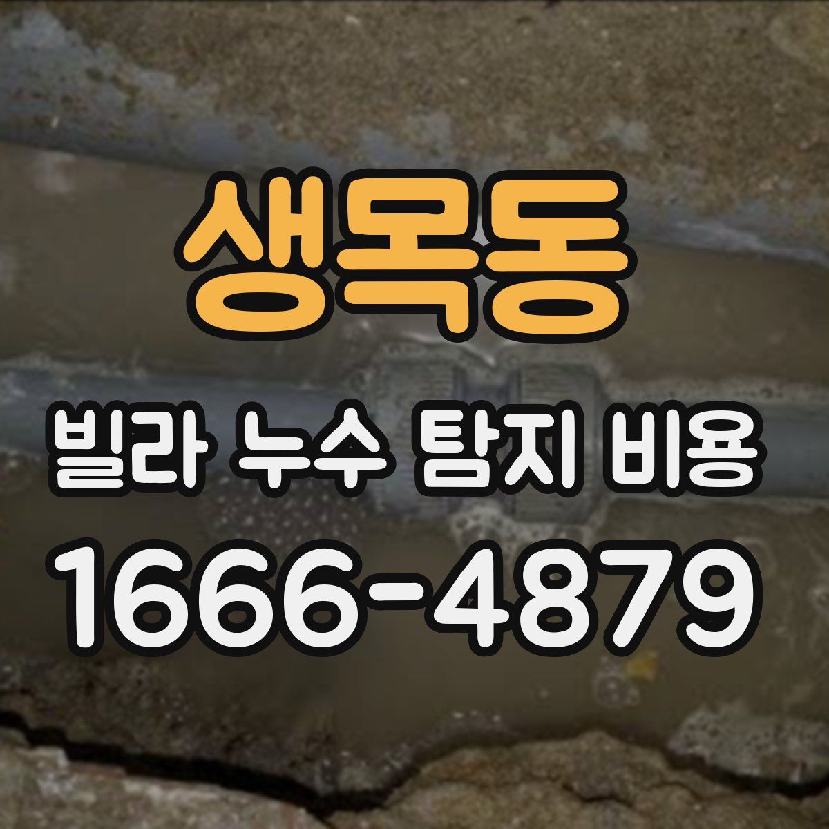 생목동 빌라 누수 탐지 비용