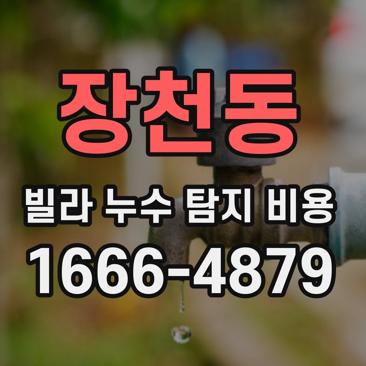 장천동 빌라 누수 탐지 비용