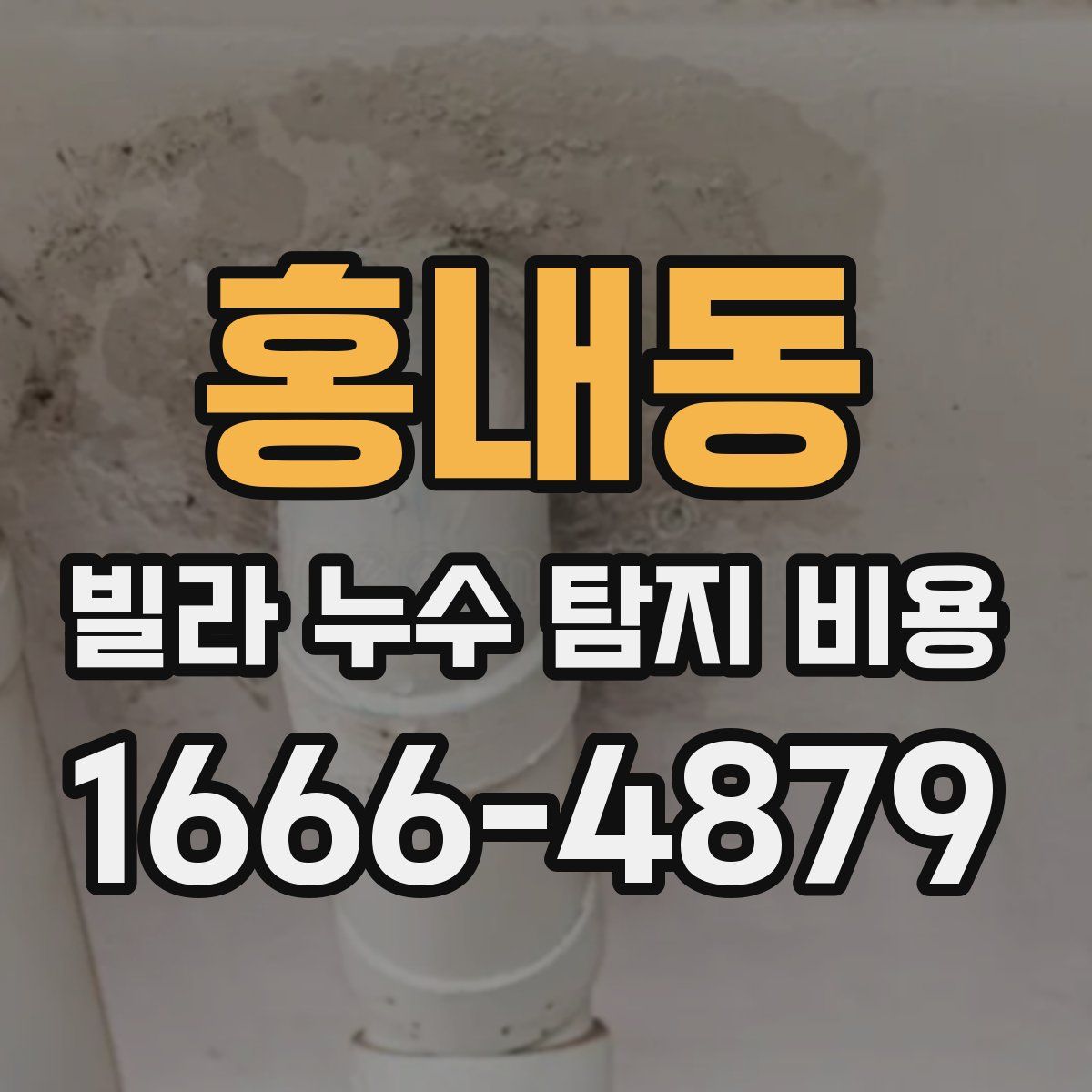 홍내동 빌라 누수 탐지 비용