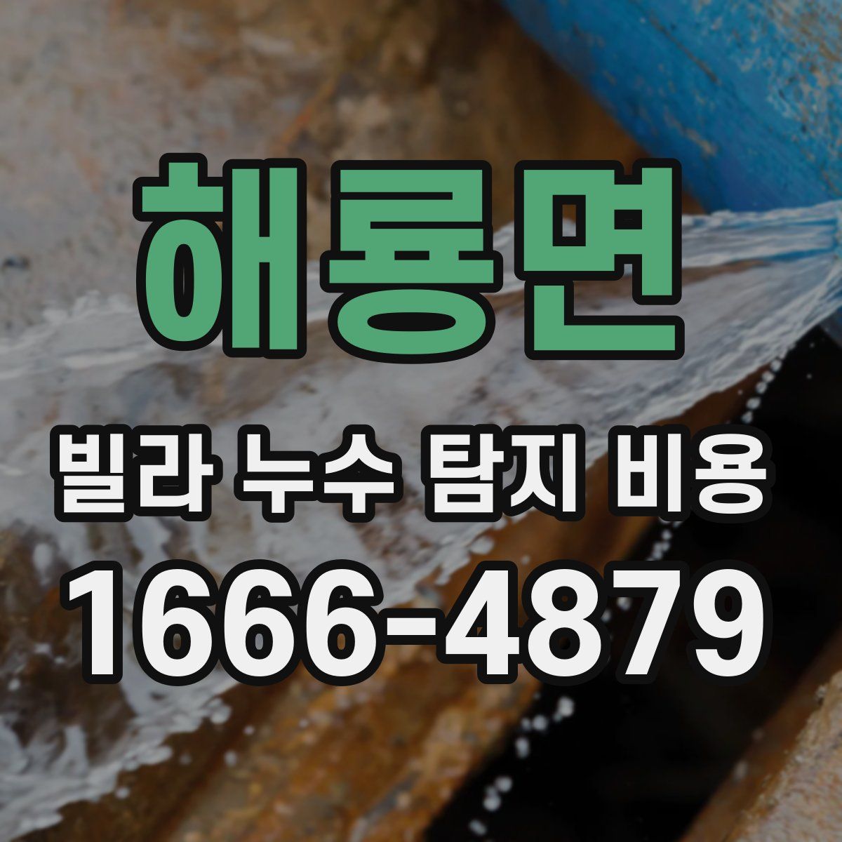 해룡면 빌라 누수 탐지 비용
