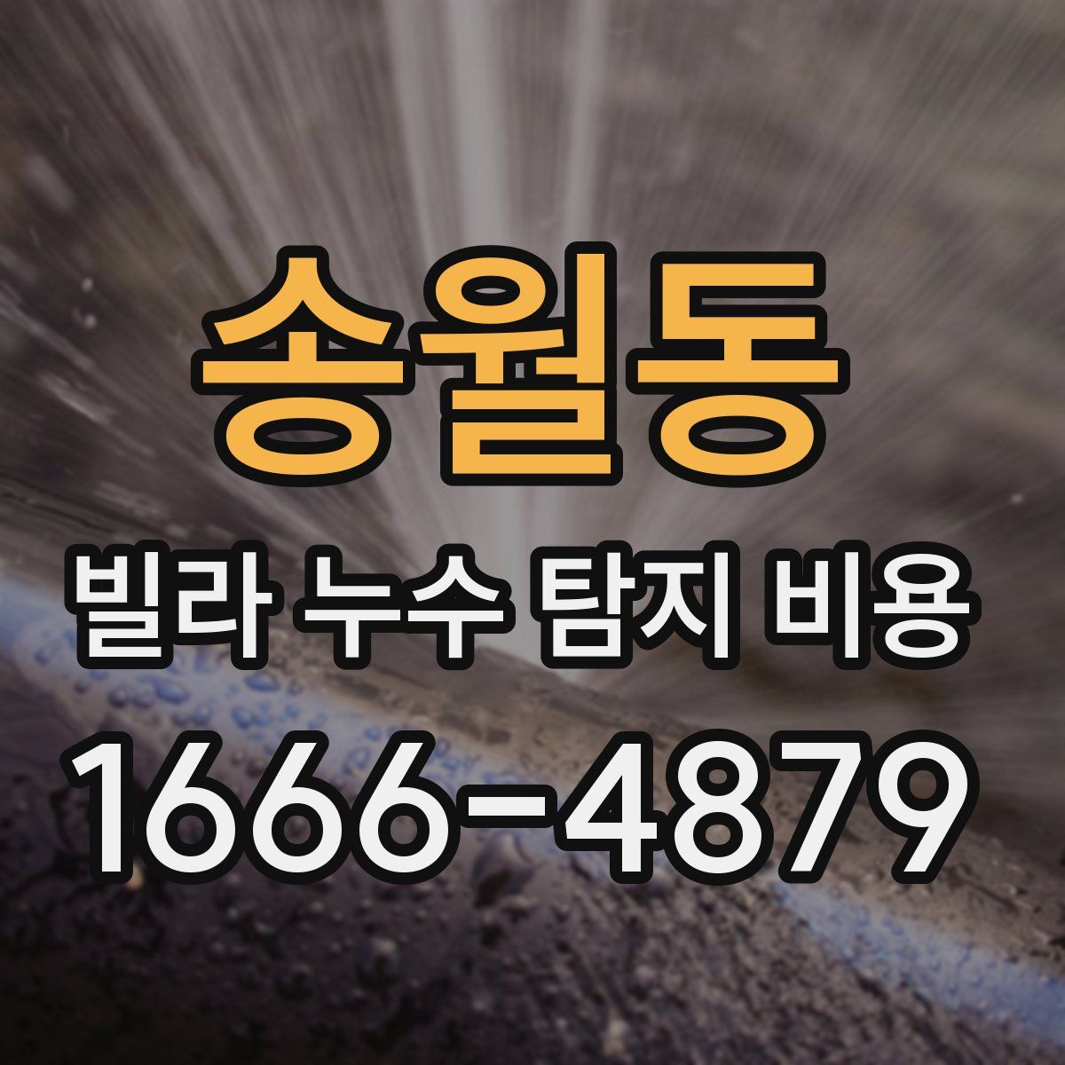 송월동 빌라 누수 탐지 비용