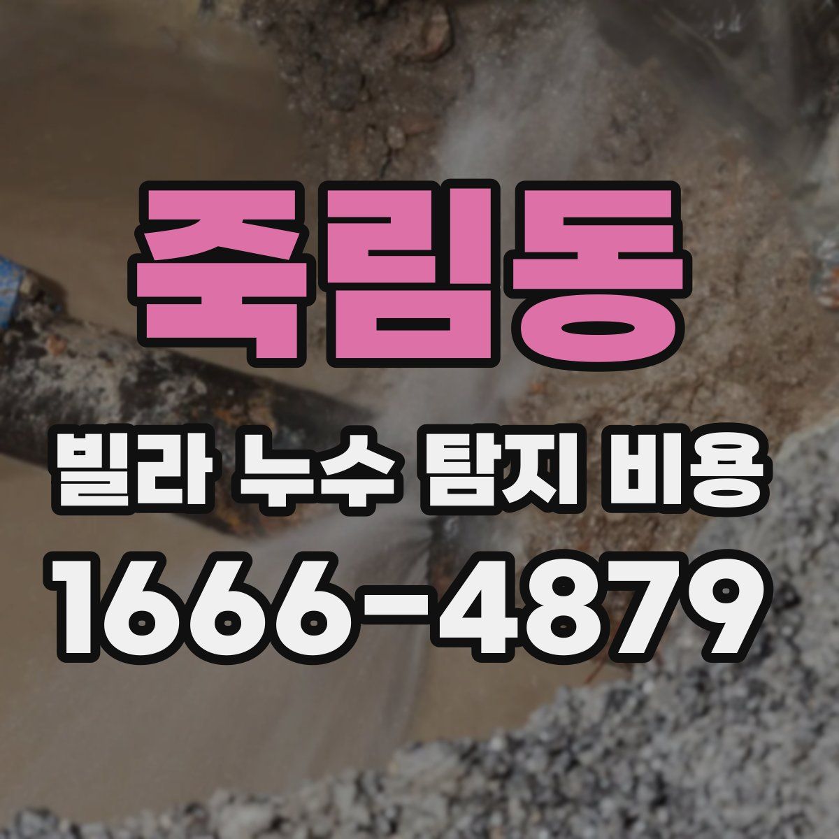 죽림동 빌라 누수 탐지 비용