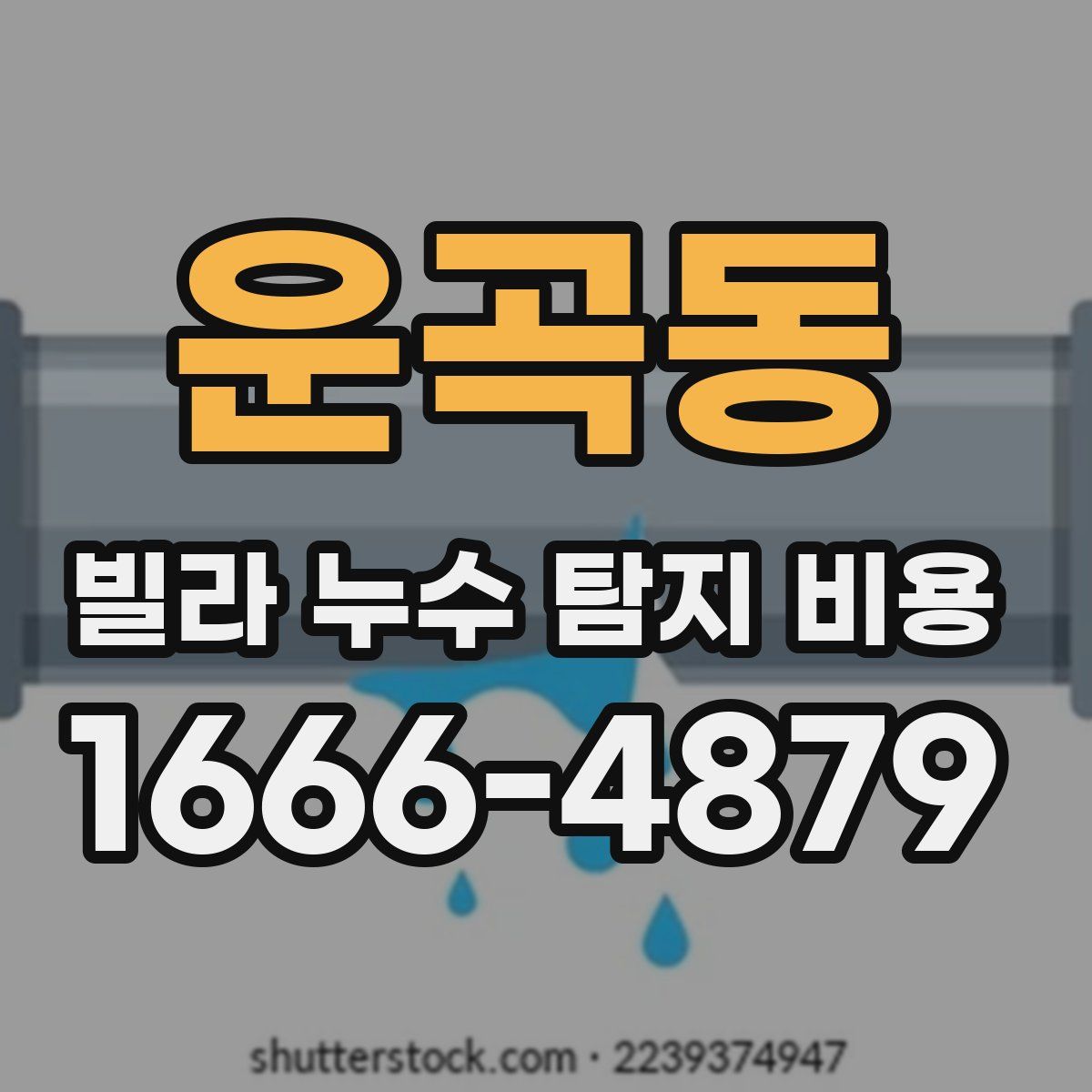운곡동 빌라 누수 탐지 비용