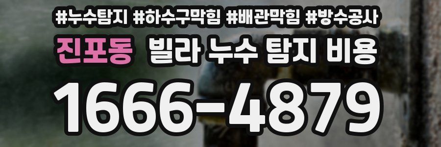 진포동 빌라 누수 탐지 비용