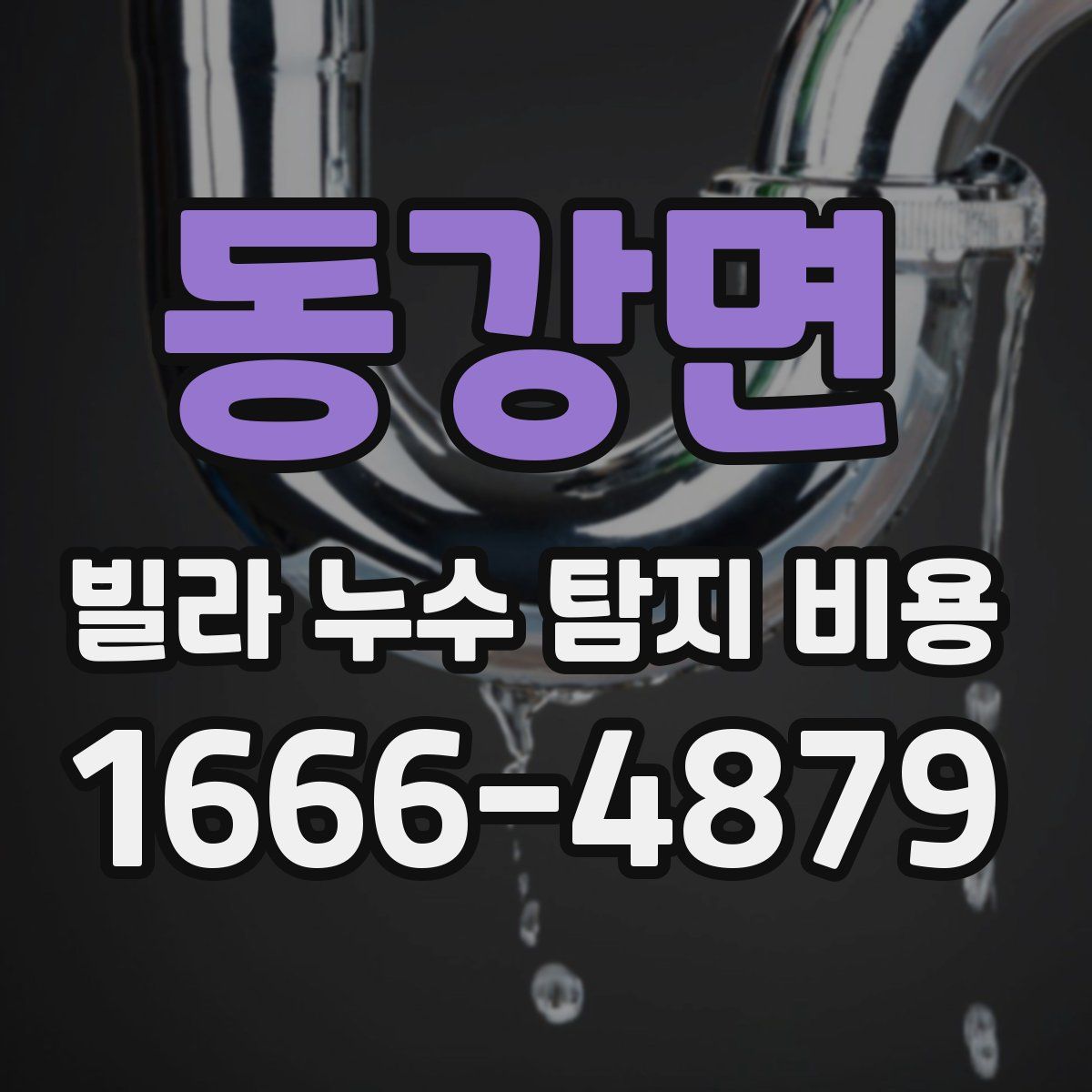 동강면 빌라 누수 탐지 비용