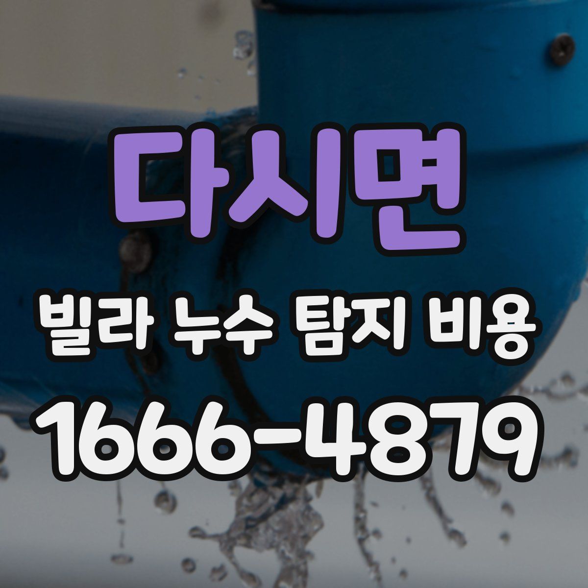 다시면 빌라 누수 탐지 비용