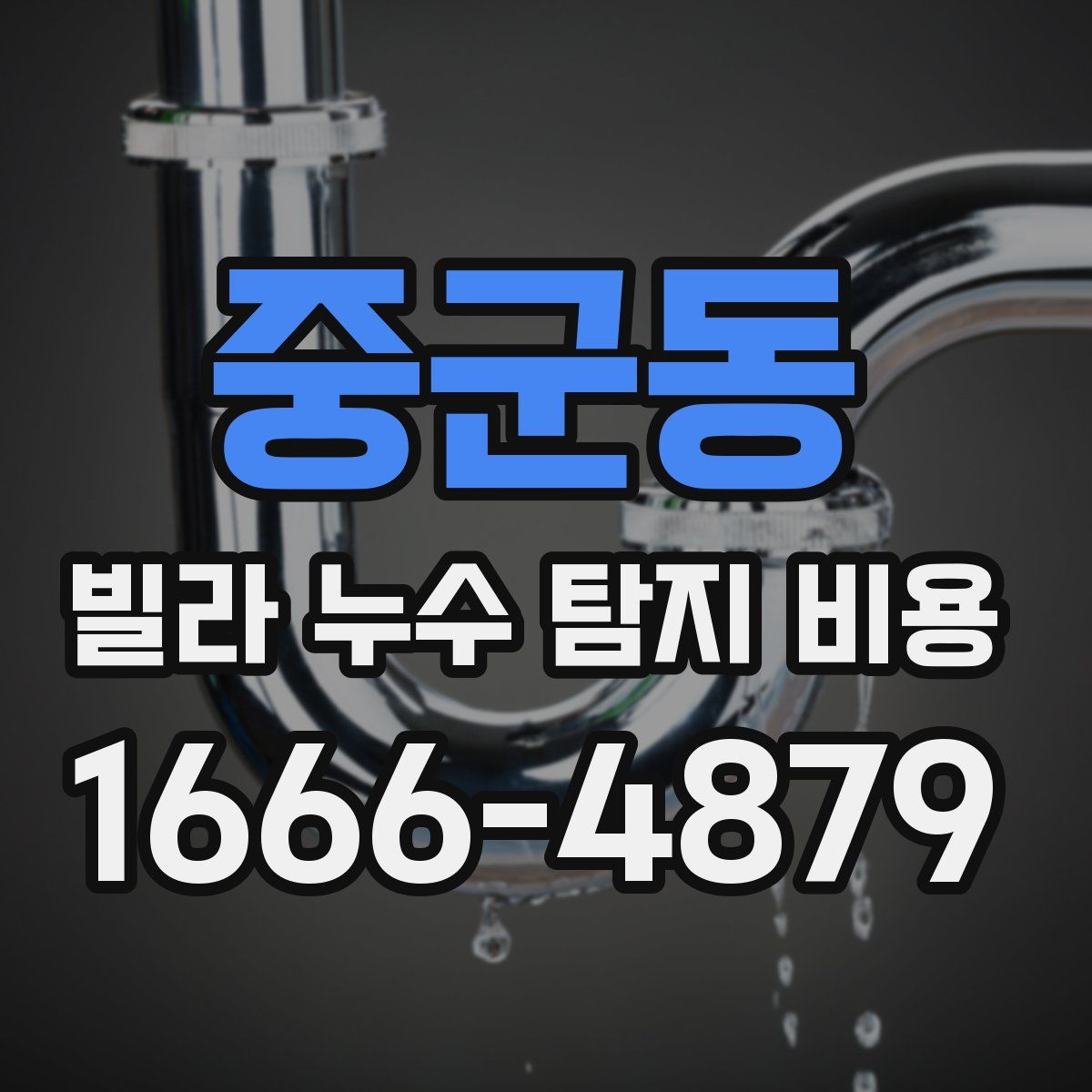 중군동 빌라 누수 탐지 비용
