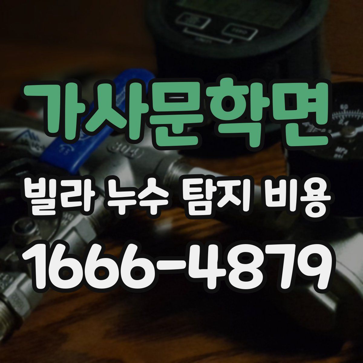가사문학면 빌라 누수 탐지 비용