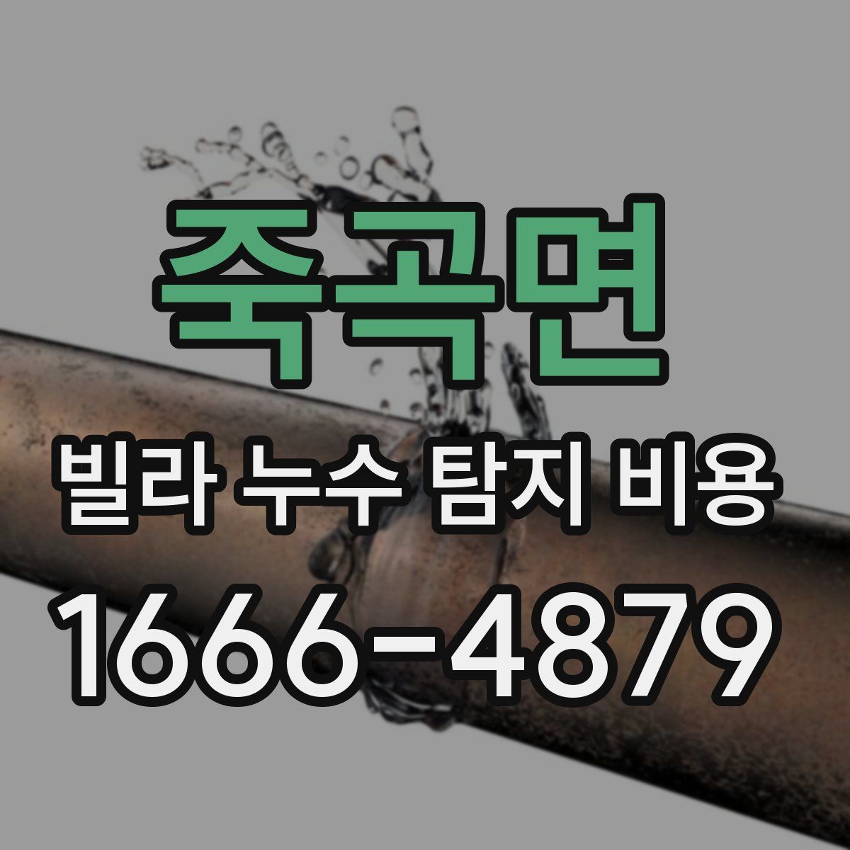 죽곡면 빌라 누수 탐지 비용