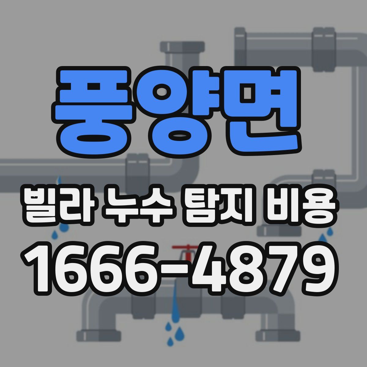 풍양면 빌라 누수 탐지 비용